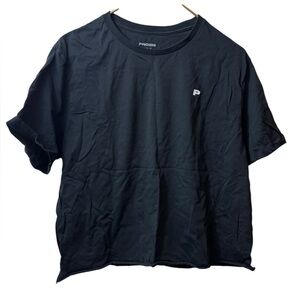 PROZIS | black large cropped tshirt tee shirt